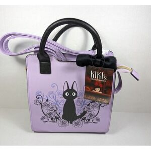 Hot Topic Kikis Delivery Service Bag Studio Ghibli NWT Jiji Purple Floral